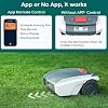Cordless Robot Lawn Mower, Automatic Lawn Mowing Machine, IPX5 Waterproof Lawn Mowing Robot, with Optical Navigation, Obstacle Avoidance