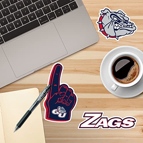 Image of Gonzaga University 8ct Vinyl Large Deluxe Stickers Variety Pack - Laptop, Water Bottle, Scrapbooking, Tablet, Skateboard, Indoor /Outdoor - Set of 8