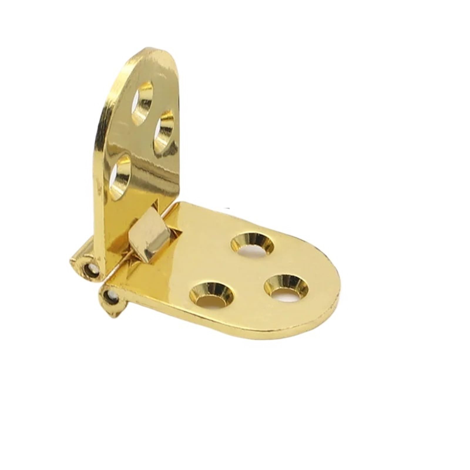 2pcs Furniture Fittings Folding Hinges Self Supporting Table Cabinet Door Hinge Flush Mounted for Kitchen for Folding Furniture(Gold)