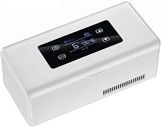 Dkee Mini frigo Bonne Mini Réfrigérateur Médecine Et De L'insuline Cooler For La Voiture, Voyage, Accueil - Portable Voiture Réfrigération Case/Petite Boîte Voyage For Les Médicaments