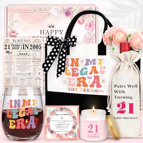 Image of 21st Birthday Gifts for Her Cool 21 Year Old Birthday Gifts for Her Gift Ideas for 21 Year Old Woman Unique Happy 21st Bday Must Haves Accessories for Women Girls Daughter Sister Girlfriend Bestie