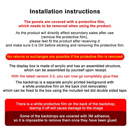 SEGNO Acryl Vitrine Schaukasten Display Box Showcase, Kompatibel mit Lego 75328 Mandalorianer Helm(Ohne Lego Modell) – Bild 7