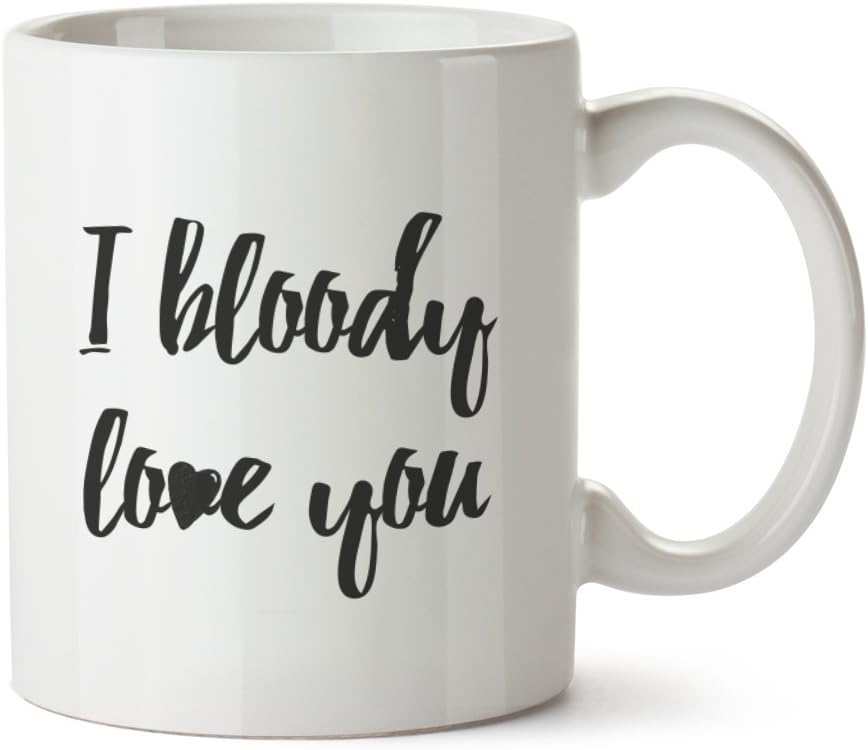 I Bloody Love You Mug Gift Love Valentines Day Heart Novelty 10oz Coffee Cup Tea