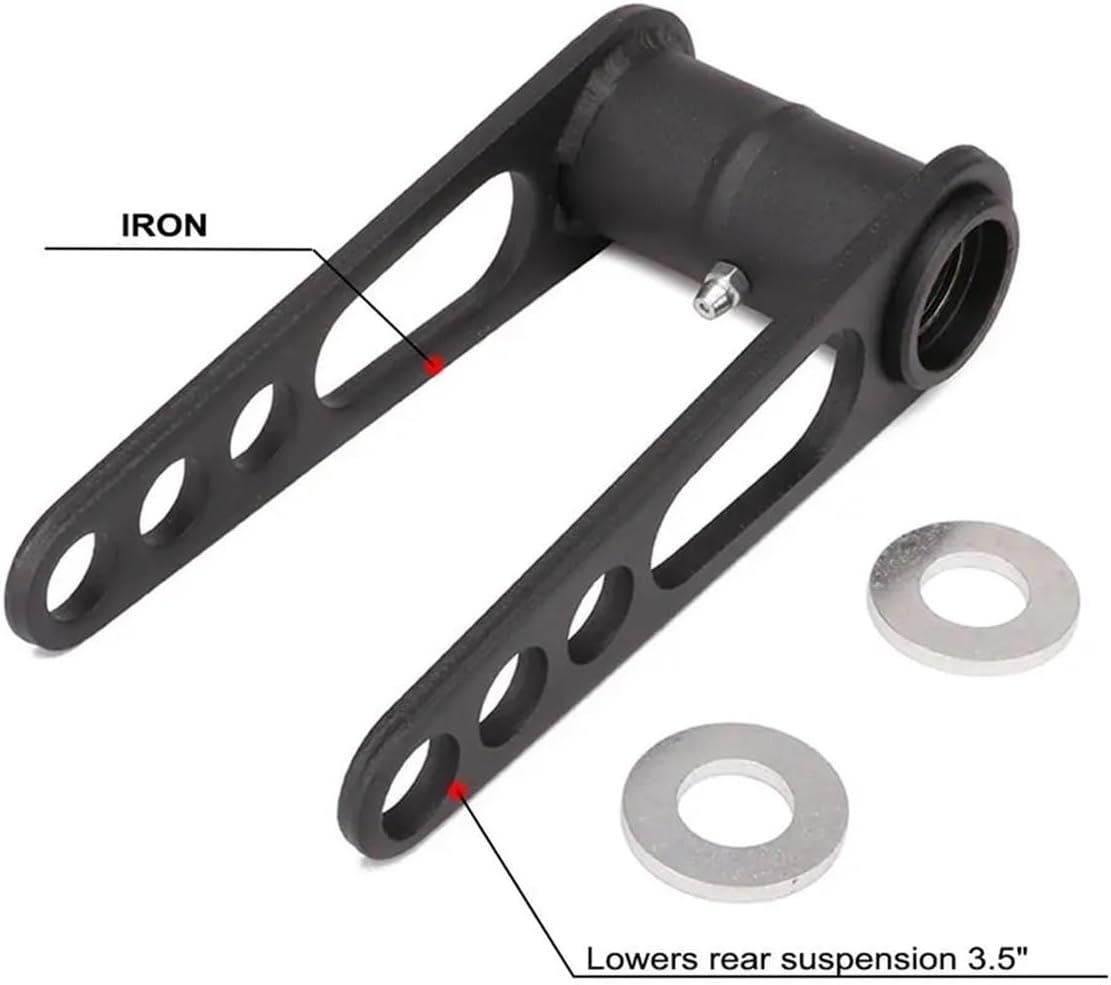 LeosHi Motorcycles Lowering Kit Lower Link Adjustable ATV Compatible with Z400 LTZ400 KFX400 DVX400 KFX450R Z LTZ KFX DVX 400 KFX 450R(Black Set)