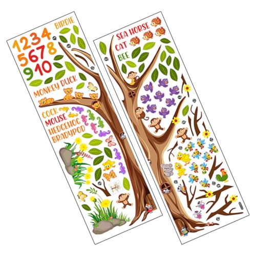 Vinilos Decorativos Cartoon 2pcs 30x90cm Multi NIYANGLE