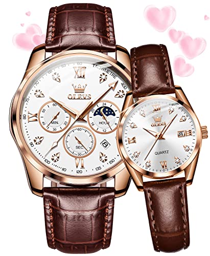 OLEVS �N���m�O���t�E�H�b�` �����Y �I���W�i�� �A�i���O �N�H�[�c �u���b�N �X�e�����X�X�`�[�� �`�F�[�� ���O�W���A���[ �f���A�� �^�C���]�[�� ���[���t�F�C�Y ���t �h�� �����Y�r���v, B:�u���E�����U�[�X�g���b�v&�z���C�g�_�C����, �N���V�b