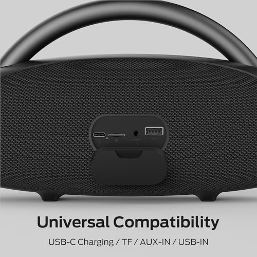 Image of Monster Prism Pro Bluetooth Speaker, Portable Wireless Speaker, 60W True Wireless Stereo, 24H Playtime,TWS Pairing, Bluetooth 6.0, RGB Lights, AUX,USB & TF-Card Input, for Outdoors /Beach /Travel