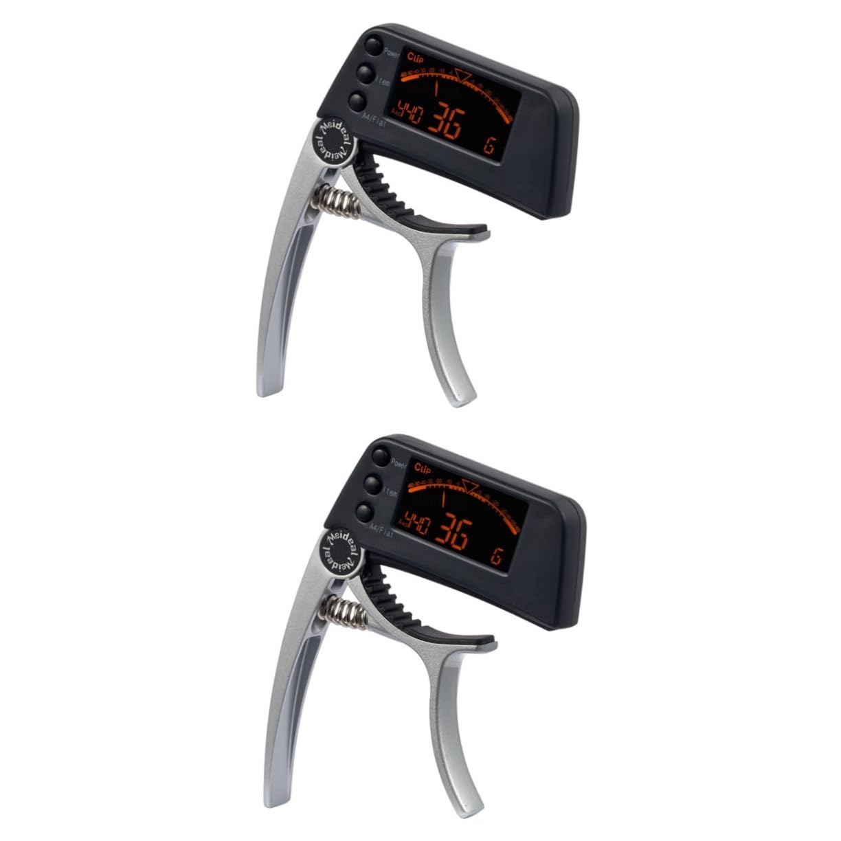 2pezzi Accordatore e Capo Elettronico Display Lcd Tuner Clip Chitarra Ukulele e Banjo Strumento Sensibilità
