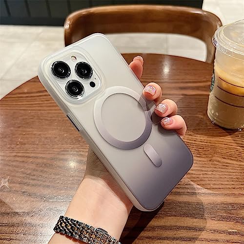 Coque iPhone 14 Pro Max LVTFCO mate dégradée grise antichoc