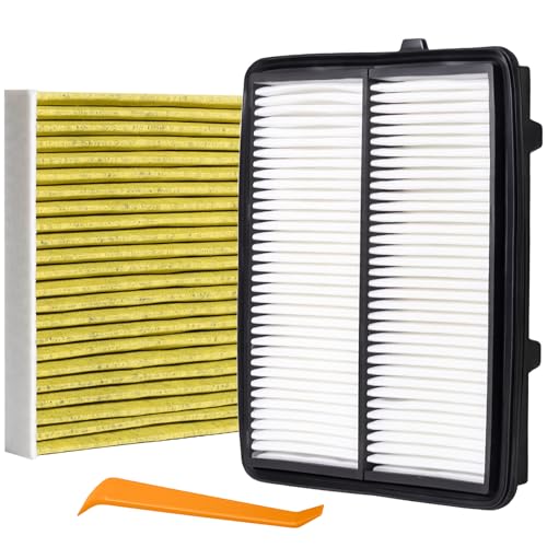 Image of 17220-5MS-H00 28113-L5100 Engine & Cabin Air Filter Set Compatible with Acura RDX L4 2.0L 2019-2025 Hyundai Tucson Santa Fe Sonata Kia Sorento Sportage