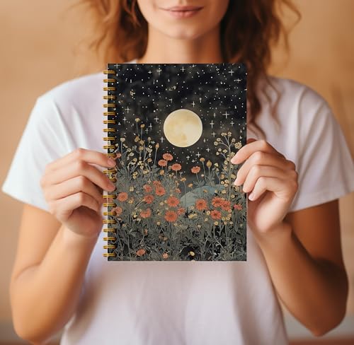 Carnet de notes lune et fleurs pour vos rituels d'écriture créative - 4