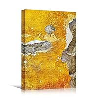 Canvas Wall Art Dry Paint Abstract Colorful Decorative Elements Mixed Media Multicolor Swirly - 12x18 inches