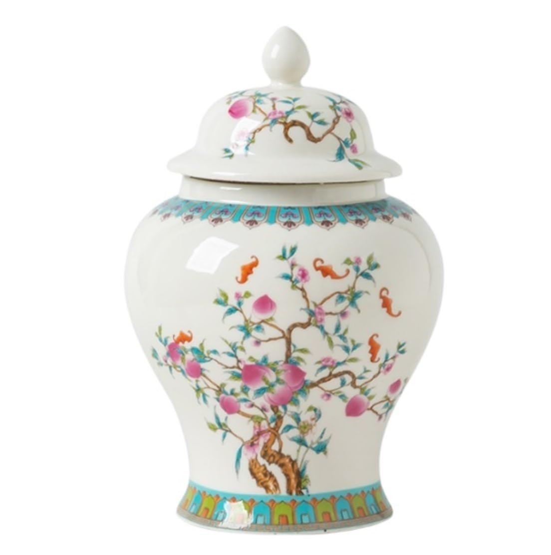 Ceramiczny wazon na imbir, dekoracyjny wazon na kwiaty, słoik do przechowywania w starożytnym chińskim stylu, szczelny pojemnik do przechowywania żywności, idealny do dekoracji domu