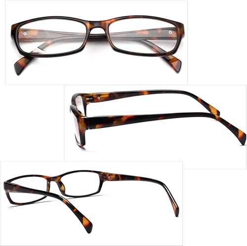 Miniatura 5 de Henotin Paquete de 5 lentes de lectura con bloqueo de luz azul, antifatiga ocular, anteojos de lectura para computadora para mujeres y hombres