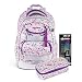 Produktbild JOLLY Next Generation Rucksack, 8-teilig, verstellbare Schultergurte und Brustgurt, zwei große Fächer, Innenraumunterteilung, Seitentaschen für Trinkflasche, gepolsterter Tragegriff, Rosa/Violett