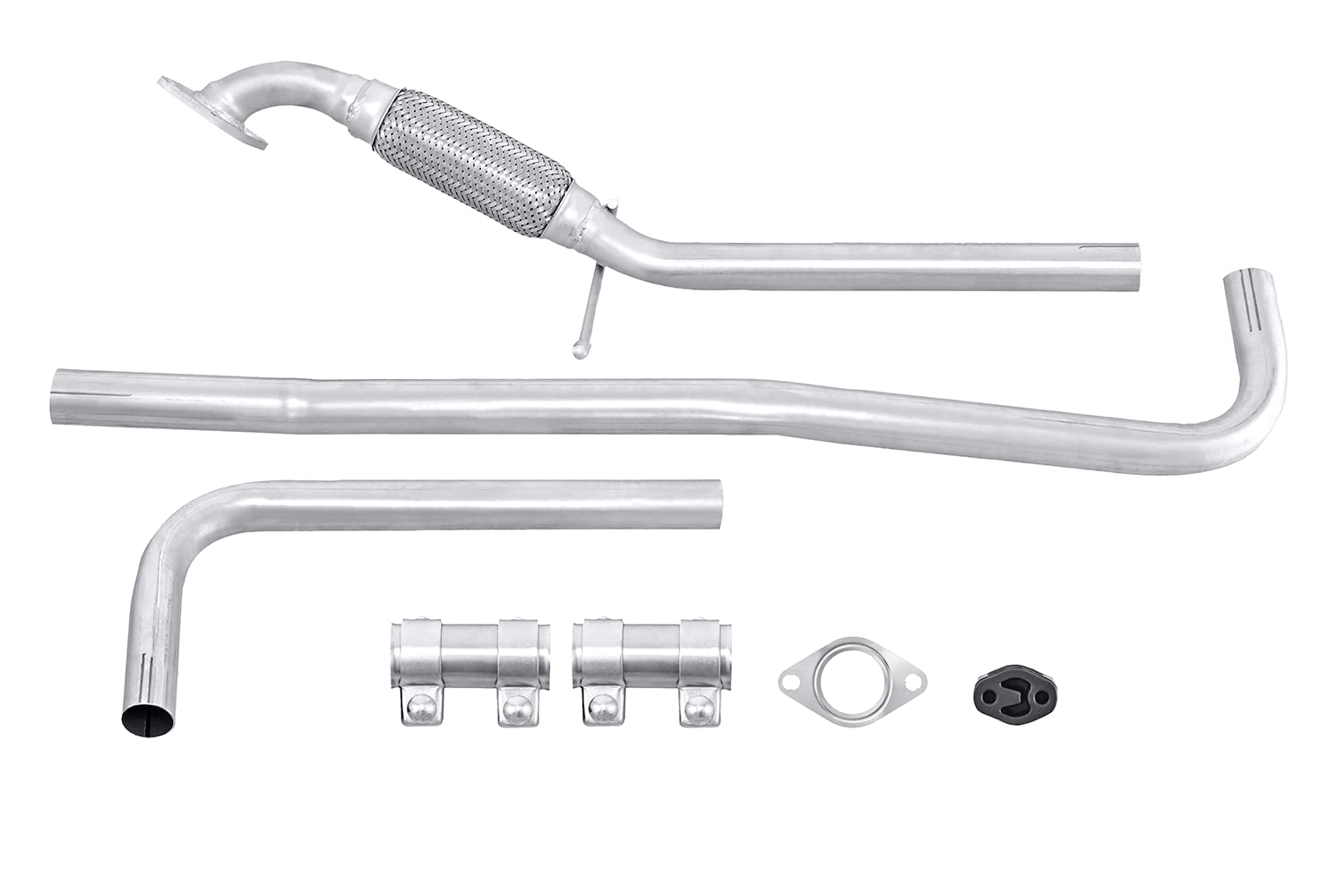 HELLA 8LA 366 002-251 Abgasrohr - Easy2Fit Kit - mitte - dreiteilig - Set mit Anbauteilen