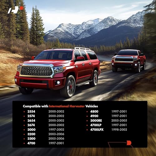 A-Premium Outside Exterior Door Handles Compatible with International Harvester 2554, 2574, 2654, 2674, 3000, 3200, 3300, 4700, 4800, 4900, 3000RE, Zinc Chrome, 2-PC Set, Front Driver & Passenger Side by A-Premium - Image 2