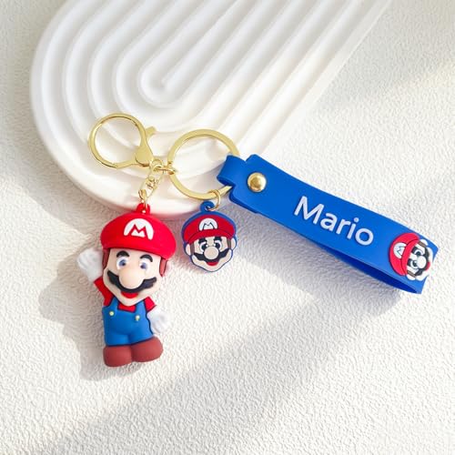 Porte-clés Mario mignon accessoire ludique de sac à dos