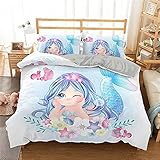 🎐Juego de sábanas de 3 piezas: mida el tamaño de la colcha antes de comprar la funda del edredón. La funda del edredón incluye 1 funda de edredón de 135 cm x 200 cm, 2 funda de almohada de 50 cm x 75 cm (sin materiales de relleno)