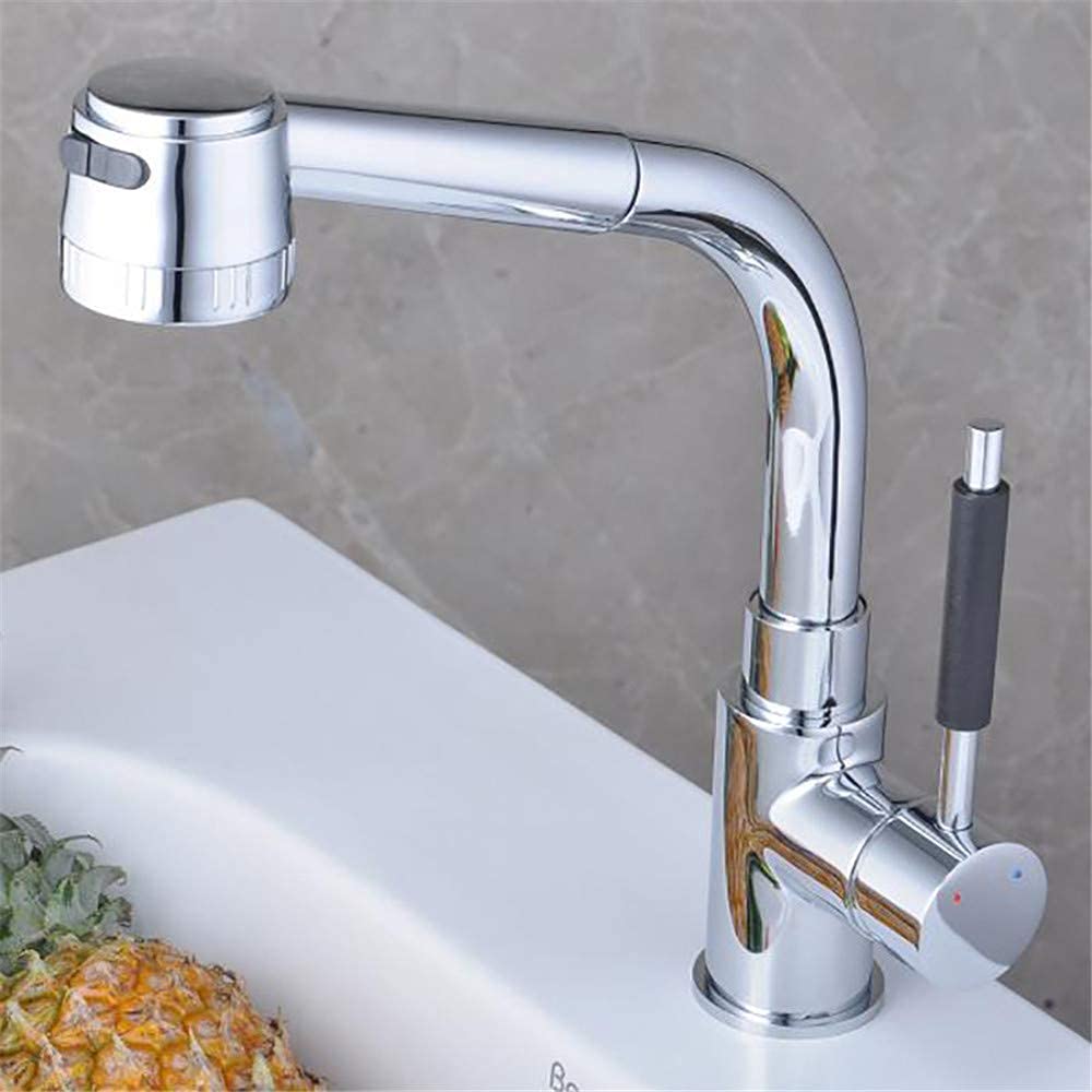 Mitigeur lavabo de bain en cuivre chromé haute durabilité