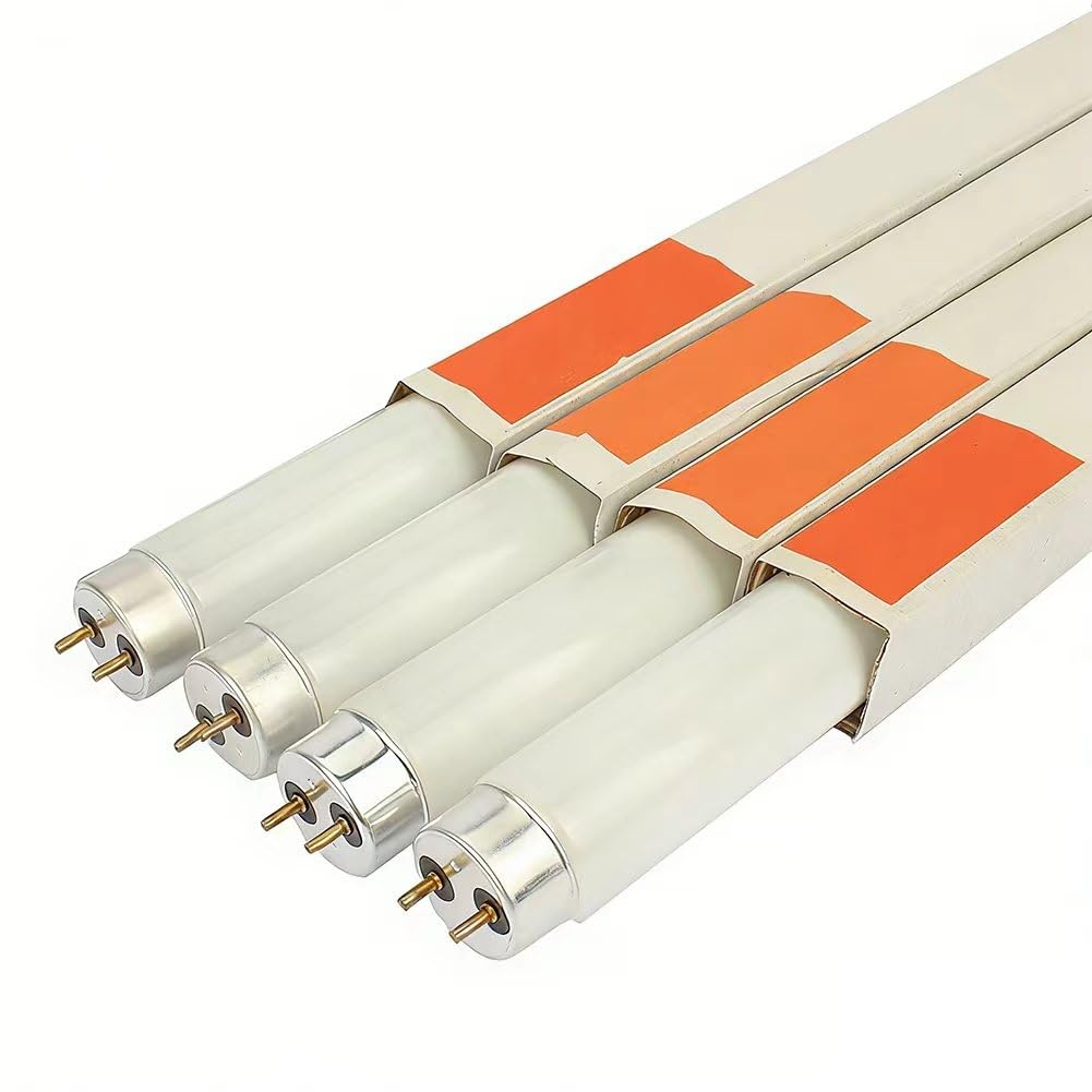 4 Pack 15W Tubes Fluorescents T8 450mm, Blanc Froid 6500K, Base G13, 1050LM, Faible Consommation D'énergie, éclairage D'urgence à économie D'énergie, Pour Cuisine, Salle De Bain, Armoire, Garage