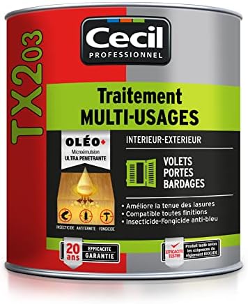 Traitement pour bois CECIL TX203-1 Litre
