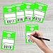 Parking Permit Hang Tags Blank Temporary Pass (Pack of 100) Car Vehicle Parking Management Green 3.30 x 4.75 inches (0001 to 0100) Numbered
