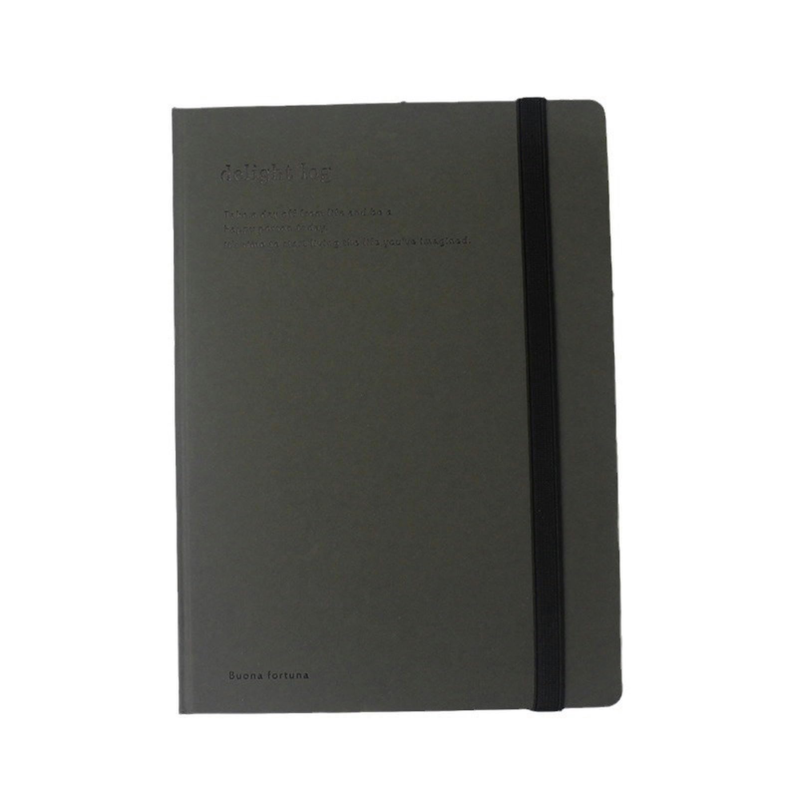4PC-Creative - Blocco note portatile per lavoro aziendale, quaderno da disegno con cinghia per schizzi, libro bianco - Happy Journal