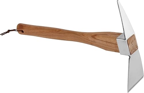 Miniatura 5 de KEILEOHO 2 hachas de púa manual para jardinería, hacha de púa de jardín, hacha de púa resistente para excavar, azada de pico forjada de jardín con