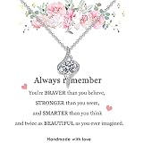 Bsoepnr Friendship Gifts for Women, Silver Necklaces for Women Best Friend, Cubic Zirconia Infinity Necklace Friendship Necklace Thank You Gifts for Birthday Christmas Graduation