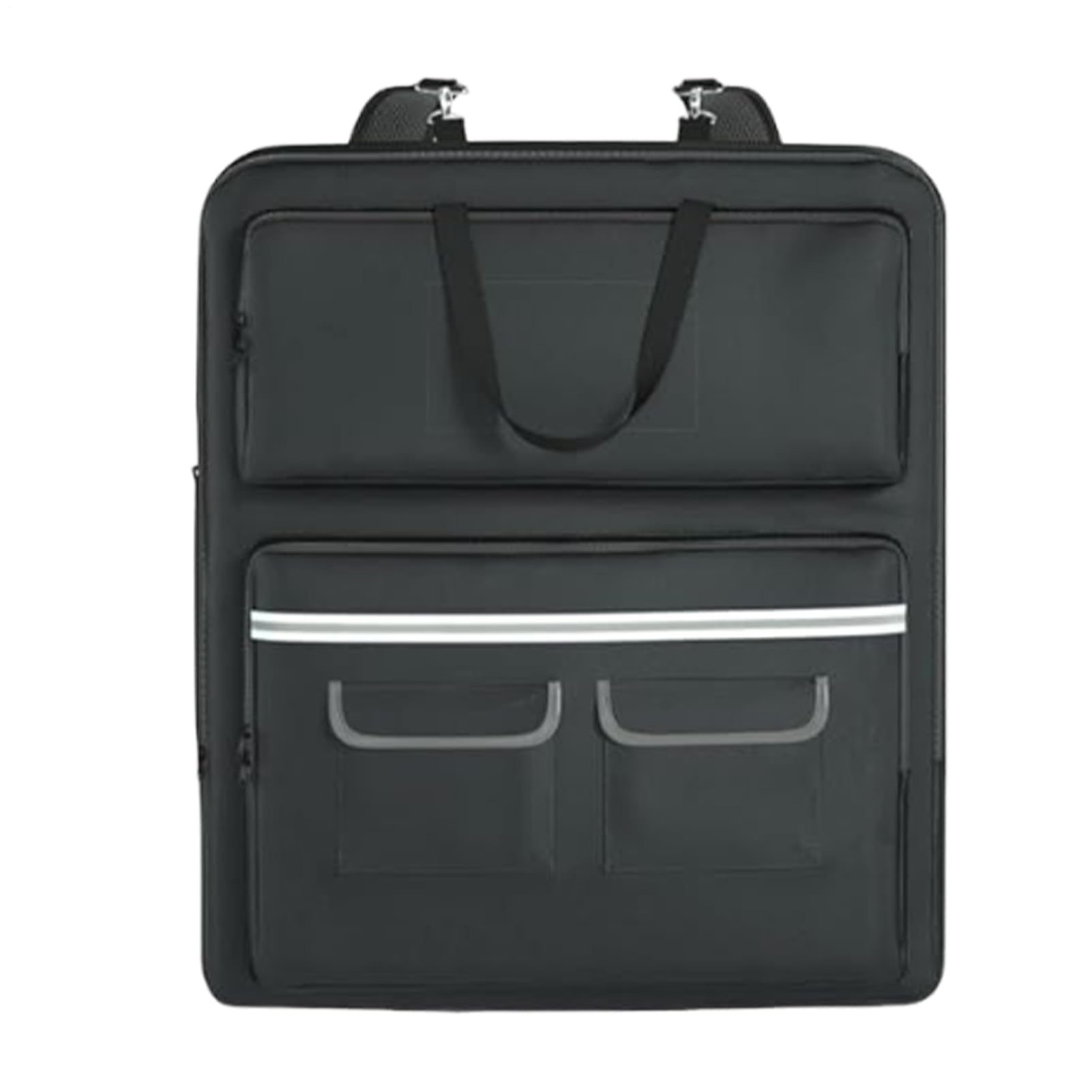 Crepfic ソーラーパネルキャリーバッグ - 二層式ソーラーパネル収納バッグ - 取っ手付きオーガナイザー、バックパッキングやキャンプ、ハイキング、登山用の保護バッグ