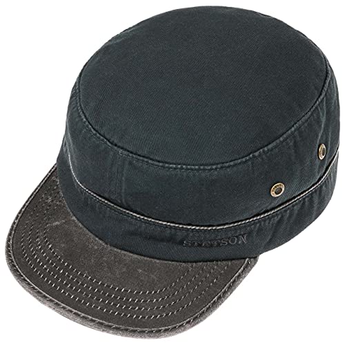 Stetson Katonah Cotton Army Cap Women/Men Navy 7-7 1/8 #TOP1