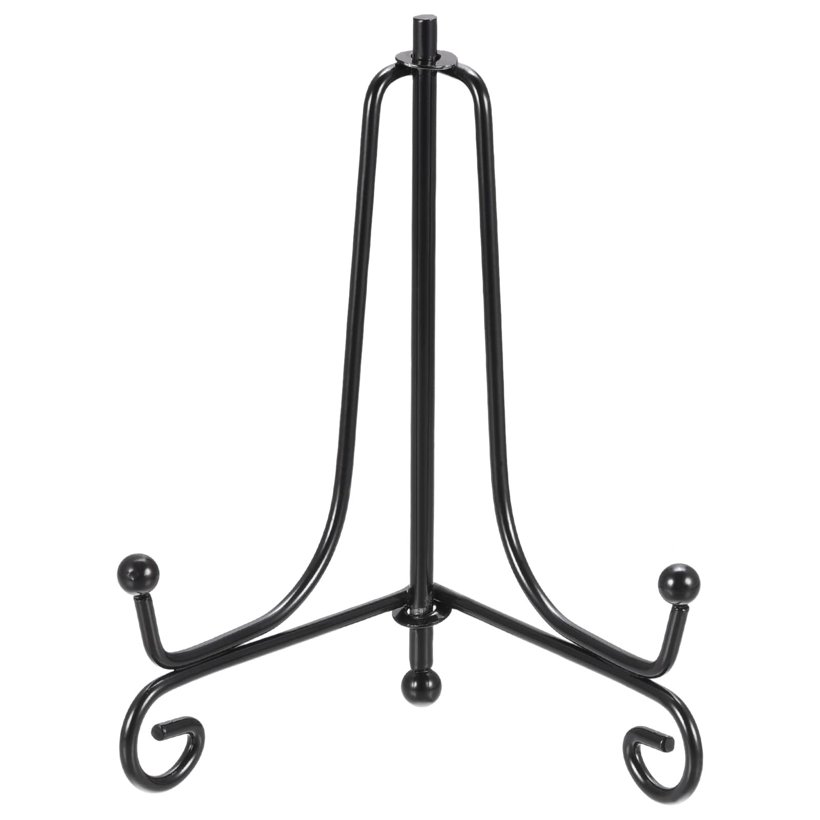 2pcs 4 Inch Display Plate Holder, Iron Decorative Easel Stand Black for Picture Frame