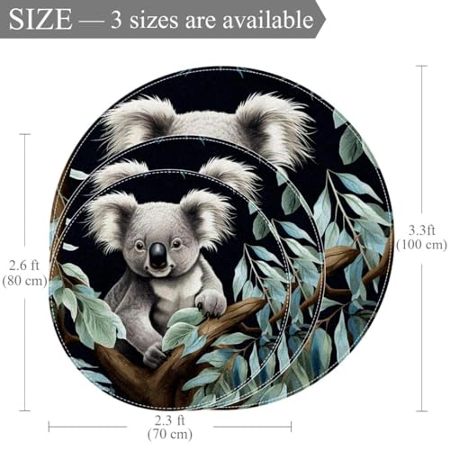 Tapis de salle de bain koala pour éviter les glissades au sol - 4