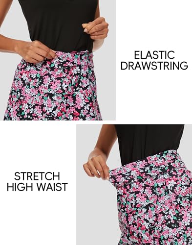 Image of M MOTEEPI Modest Knee Length Skorts Skirts for Women Tennis Athletic Golf Skort with Pockets UV Protection High Waist