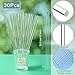 Zopeal 30 Pieces 12 Inch Clear Acrylic Dowel Rods for DIY Crafts Acrylic Round Rods Strip Sticks Cake Topper Rod for DIY Handwork Supplies(0.39 Inch /10mm Diameter)