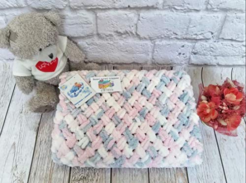 Alize Puffy Finger Loop Yarn - Multicolored Chunky Yarn For Hand Knitting Blanket & Big Projects - No Needles Micro Polyester Prelooped Bulky Yarn For Crocheting - Jumbo, 1 Skn, 100 Grams 5864 #TOP2