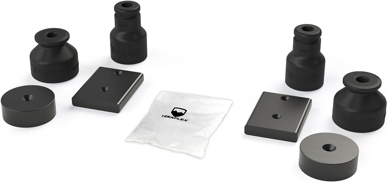 TeraFlex 1954625 JK 4" Front And Rear Bump Stop Extension Kit
