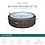 Bestway SaluSpa Bali Smart AirJet Inflatable Hot Tub Round Portable 5-7 Person Spa with 180 AirJets, App Control and EnergySense Cover, Brown Rattan