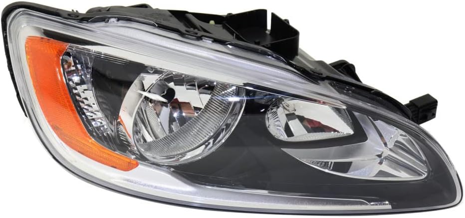 CarLights360 For Volvo S60 2014 2015 Headlight Assembly Driver Side Composite Clear Lens Replacement For VO2502141 | 31420287-0