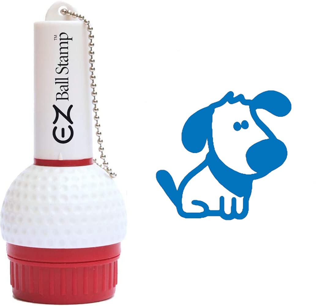 EZ BALL STAMPGolf Ball Stamp/Stamper - Ultra Quick Drying, Smear Free Ink Marker to Personalize Your Ball