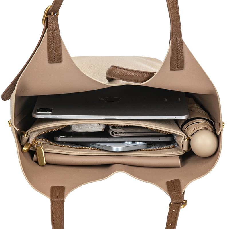 2 Pcs Slouchy Bucket Bag Women Trendy PU Leather Hobo Bags Underarm Shoulder Bag Cute Crossbody Purse Tote Handbag 20254