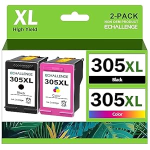 ECHALLENGE 305 XL patronen für HP 305 druckerpatronen Combo Pack für HP 305 Tintenpatronen für DeskJet 2710 2720 DeskJet Plus 4100 4130 Envy 6010 6030 Envy Pro 6420 6430 patronen (Schwarz & Farbe)