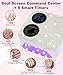 80W Cordless Nail Lamp with Magnetic Detachable Base, Dual-Screen Display & Gel Nail Light, Professional UV/LED Light for Gel Nails Fast Curing All Gel Polishes(Diamond)