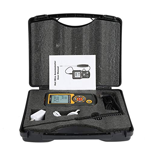 HT-9830 AC 100-240V Digital LCD Hot Wire Anemometer Handheld Wind Speed Gauge Meter Measure Anemometer