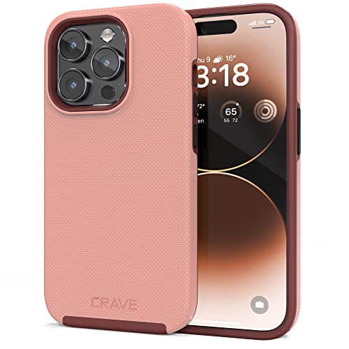 Crave Dual Guard for iPhone 14 Pro, Shockproof Protection Dual Layer Case for Apple iPhone 14 Pro (6.1