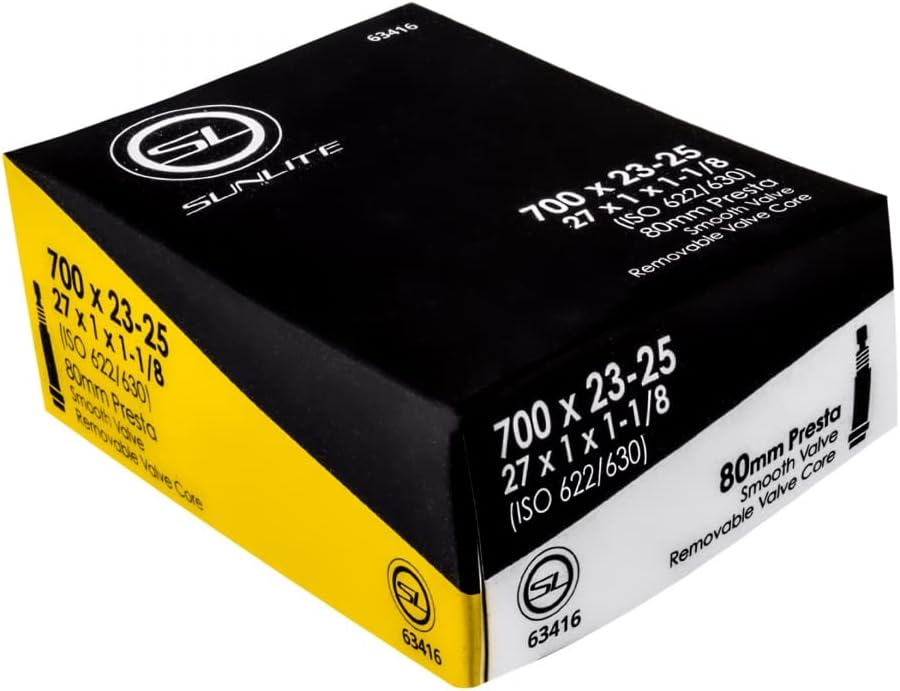 Sunlite Standard Presta Valve Bicycle Tubes
