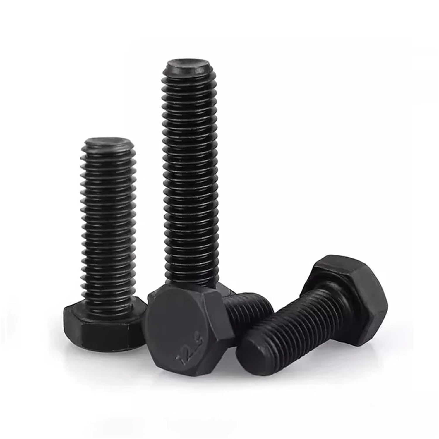 12.9 Grade M22 M24 Outer Hex Bolts Full Tooth Half Tooth High Strength 30mm to 200mm Length External Hexagon Bolts(H M22x90mm 1pc)