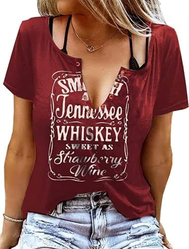 AVOZAL Zomerbovenstuk dames sexy V-hals T-shirt zwart country korte mouwen shirts casual tuniek blouse tops elegant ringgat tees, zwart, L