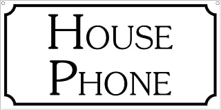 House Phone- 6x12 Aluminum Hotel Home Airport Motel TV Movie Props Sign